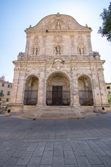 Fototapeta na wymiar Cathedral of San Nicola, Sassari, Italy