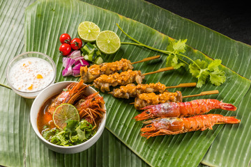 典型的な東南アジア料理　typical Southeast Asian cuisine