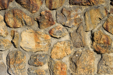 Texture, Surface of wall made of cement and rock