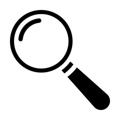 Lupe Icon Isolated on White