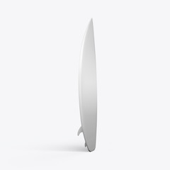 3D render of a surfboard on a white background