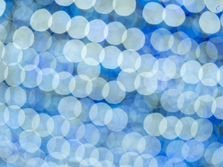 blue light bokeh background