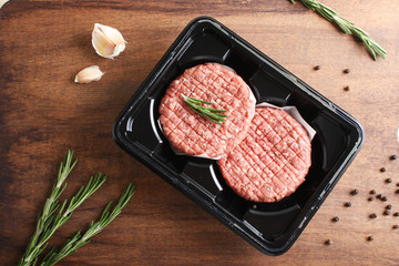 burger cutlet from beef