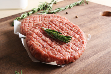 burger cutlet from beef