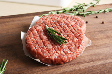 burger cutlet from beef