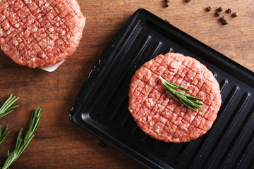 burger cutlet from beef