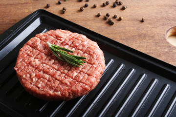 burger cutlet from beef