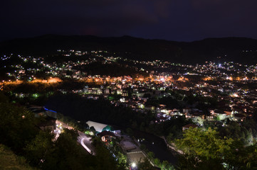 Night Shot of Sarajevo Cityscape from Lookout Point Yellow Bastion, Bosnia and Herzegovina