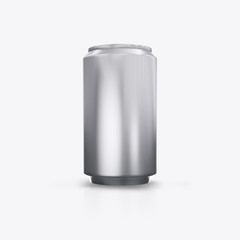 3D render metal cans on a white background