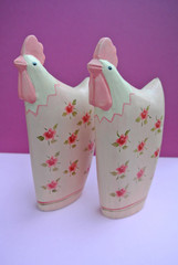 Wooden rooster ornament