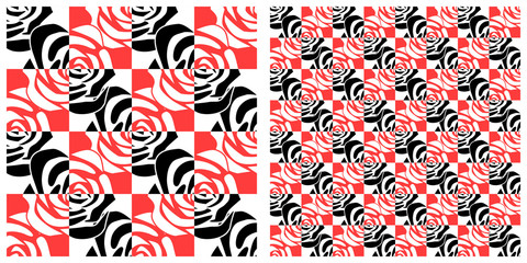 Seamless pattern in two layers of rose.