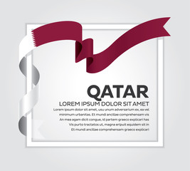 Qatar flag background