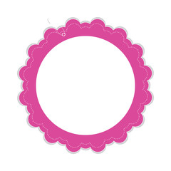 Isolated empty label