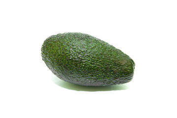 Green avocado isolated