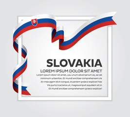 Obraz premium Slovakia flag background