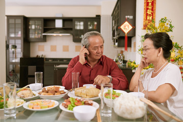 Waiting for family members
