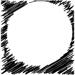 Naklejka premium Grunge Black Ink Border Frame Background