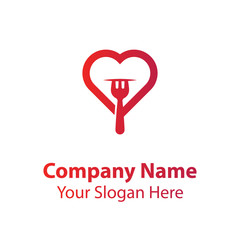 Love food logo design, food logo design