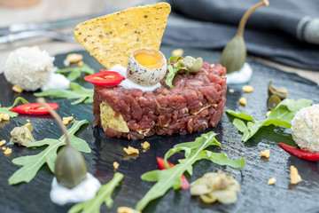 Tartare from beef