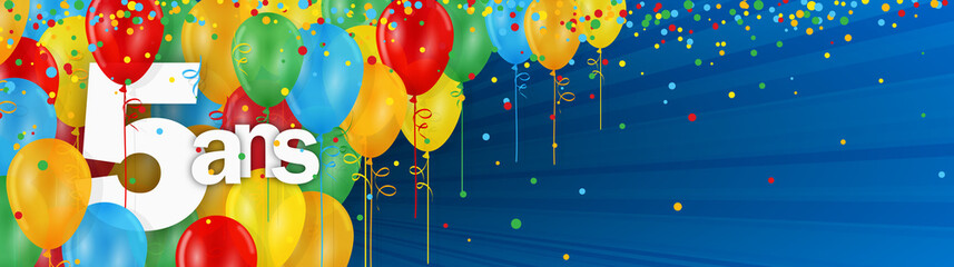 5 Ans Carte Joyeux Anniversaire Avec Ballons De Bauderuche Buy This Stock Vector And Explore Similar Vectors At Adobe Stock Adobe Stock 5 Ans Carte Joyeux Anniversaire Avec Ballons De Bauderuche Buy This Stock Vector And Explore Similar Vectors At Adobe Stock Adobe Stock