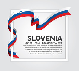 Obraz premium Slovenia flag background
