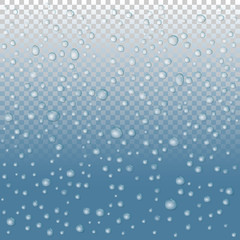 vector Water drops on glass. rain drops