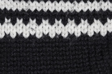 black and white fabric, texture for backgrounds, close up 