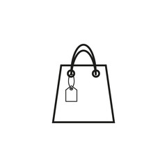 Bag with sale icon