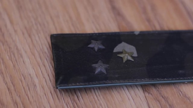 Military shoulder straps of the senior lieutenant