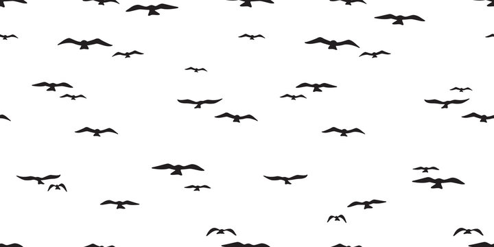 Swallow bird Seamless vector pattern wallpaper isolated wallpaper tile background