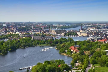 Foto op Canvas Stockholm aerial view © Tupungato