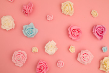 Roses on a vintage background