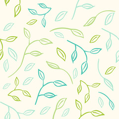 Fototapeta premium Vector green pattern for eco logo or sign.
