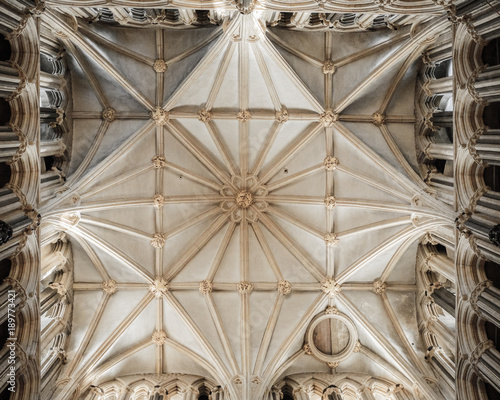 Vaulted Ceiling In A Cathedral Stockfotos Und Lizenzfreie