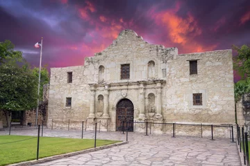 Tableaux sur verre Travaux détablissement The Alamo, San Antonio, TX