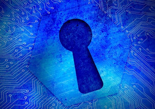 Keyhole on circuit board