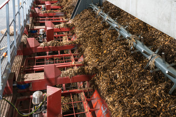 Storage of wood chips