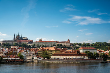Fototapeta na wymiar Scenic view of Mala Strana in historic centre of Prague