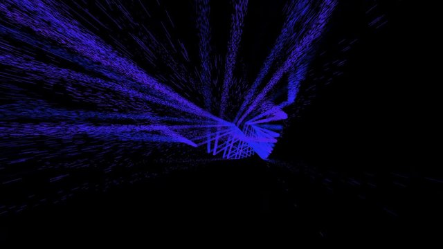 particle animation of high energy space radiation accelerator