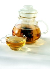 infusing hot tea as tasty beverage 