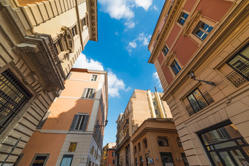 Elegant buildings in Rome