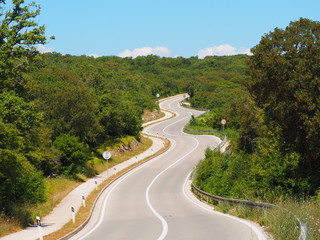 kurvige Straße ins Glück!