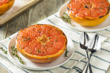 Sweet Homemade Baked Red Grapefruits