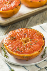 Sweet Homemade Baked Red Grapefruits