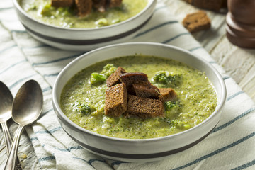 Homemade Organic Broccoli Soup