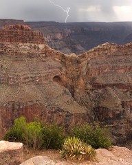 Fototapeta na wymiar Lightning Canyon