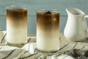 Refreshing Homemade Layered Iced Coffee