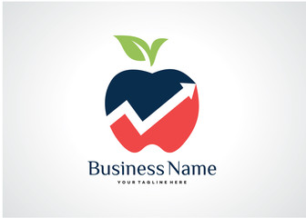 Apple Business Logo Template Design Vector, Emblem, Design Concept, Creative Symbol, Icon