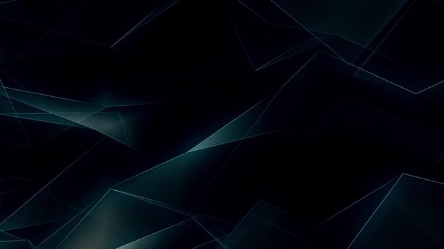 Cinematic Glowing Lines Polygonal Background Loop