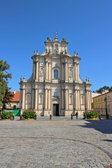 Fototapeta na wymiar Iglesia de la Visitación de la Santísima Virgen María, Varsovia, Polonia